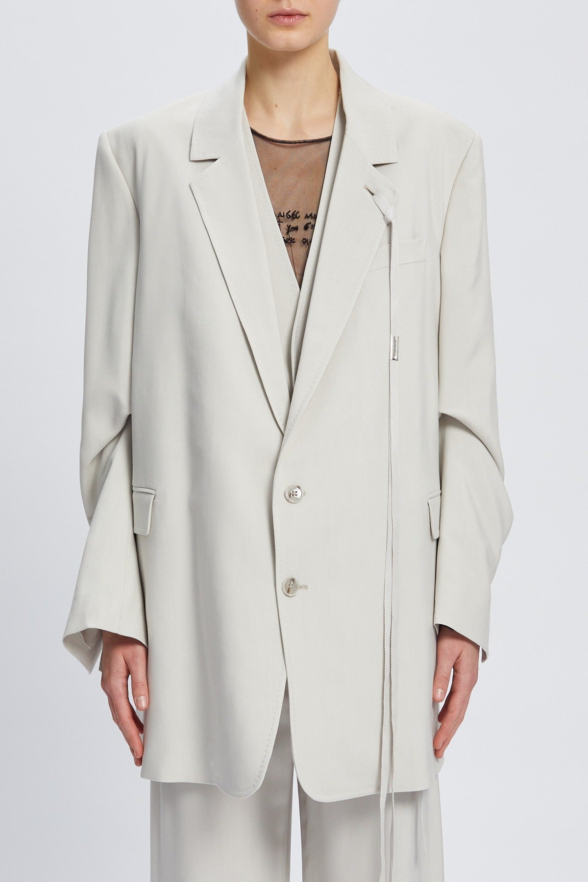 AGNES HIGH COMFORT TAILORED JACKET PEARL