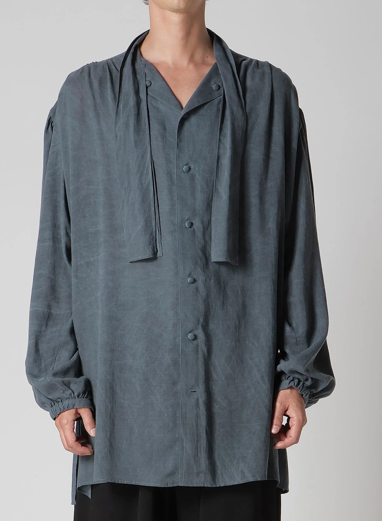 SCARF GATHER BLOUSE