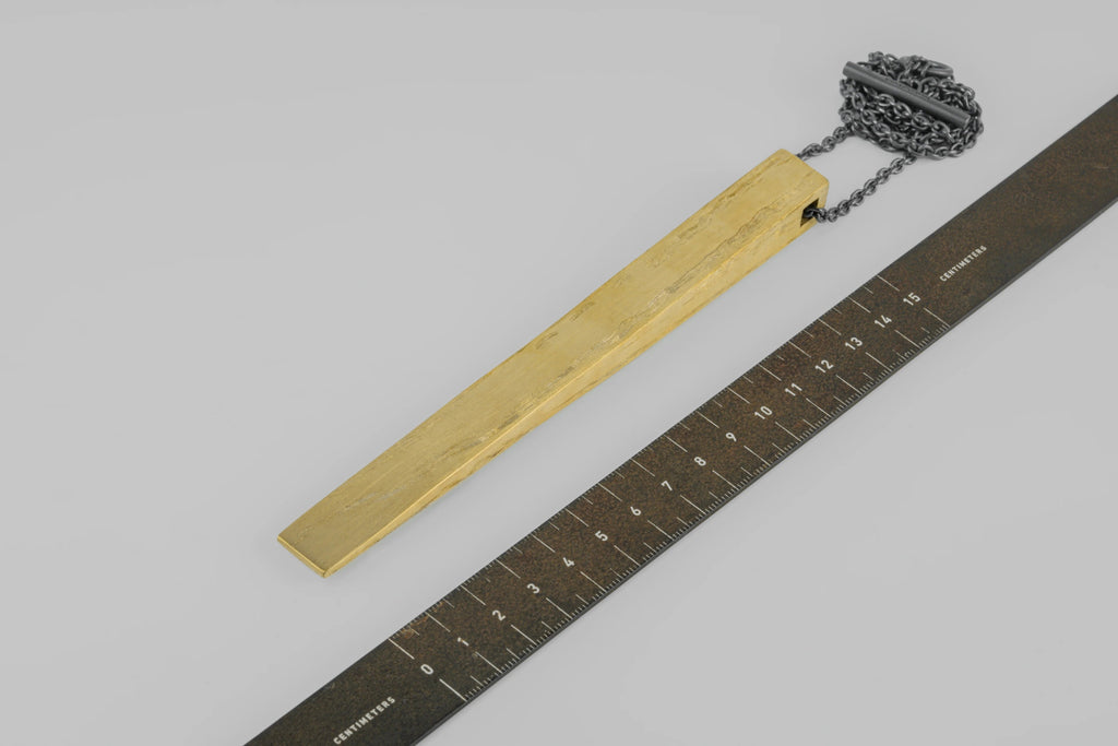 Giant Wedge Necklace (Half Width, v2, AG+KA)