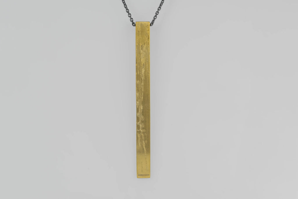 Giant Wedge Necklace (Half Width, v2, AG+KA)