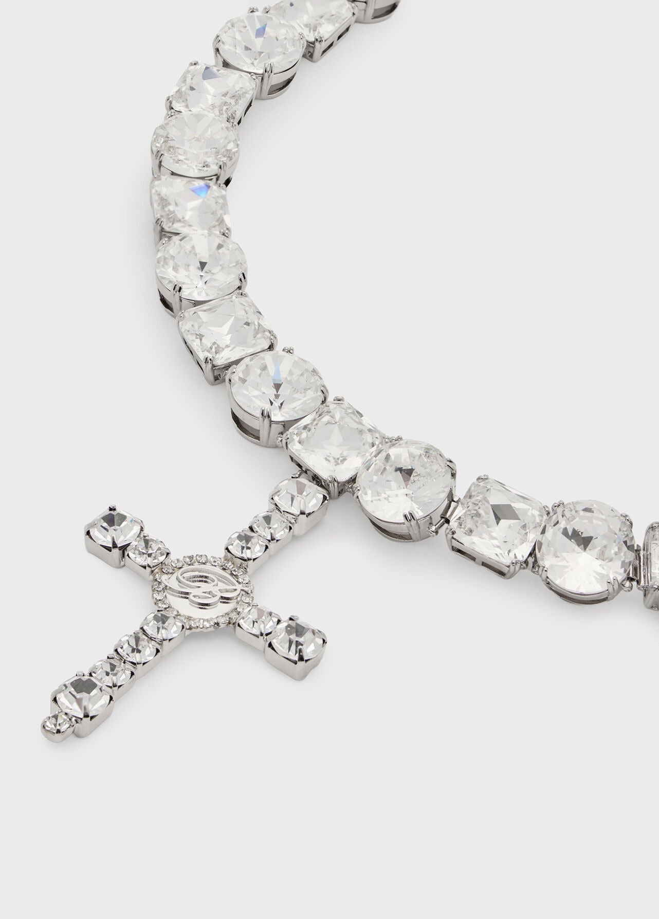 CROSS CHOKER CRYSTAL