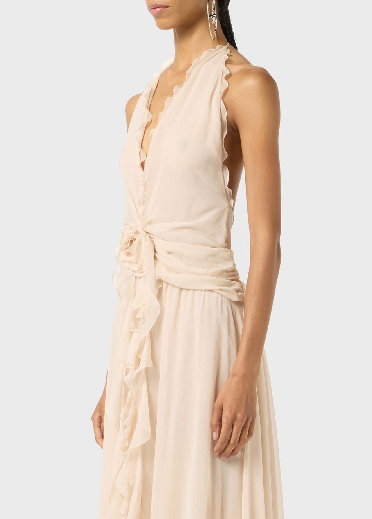 GEORGETTE LONG DRESS AMBERLIGHT