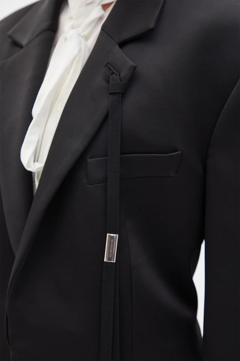 SUSA COMFORT TAILORED JACKET W/ DEVORE' RAMAGE SATIN CONTRAST