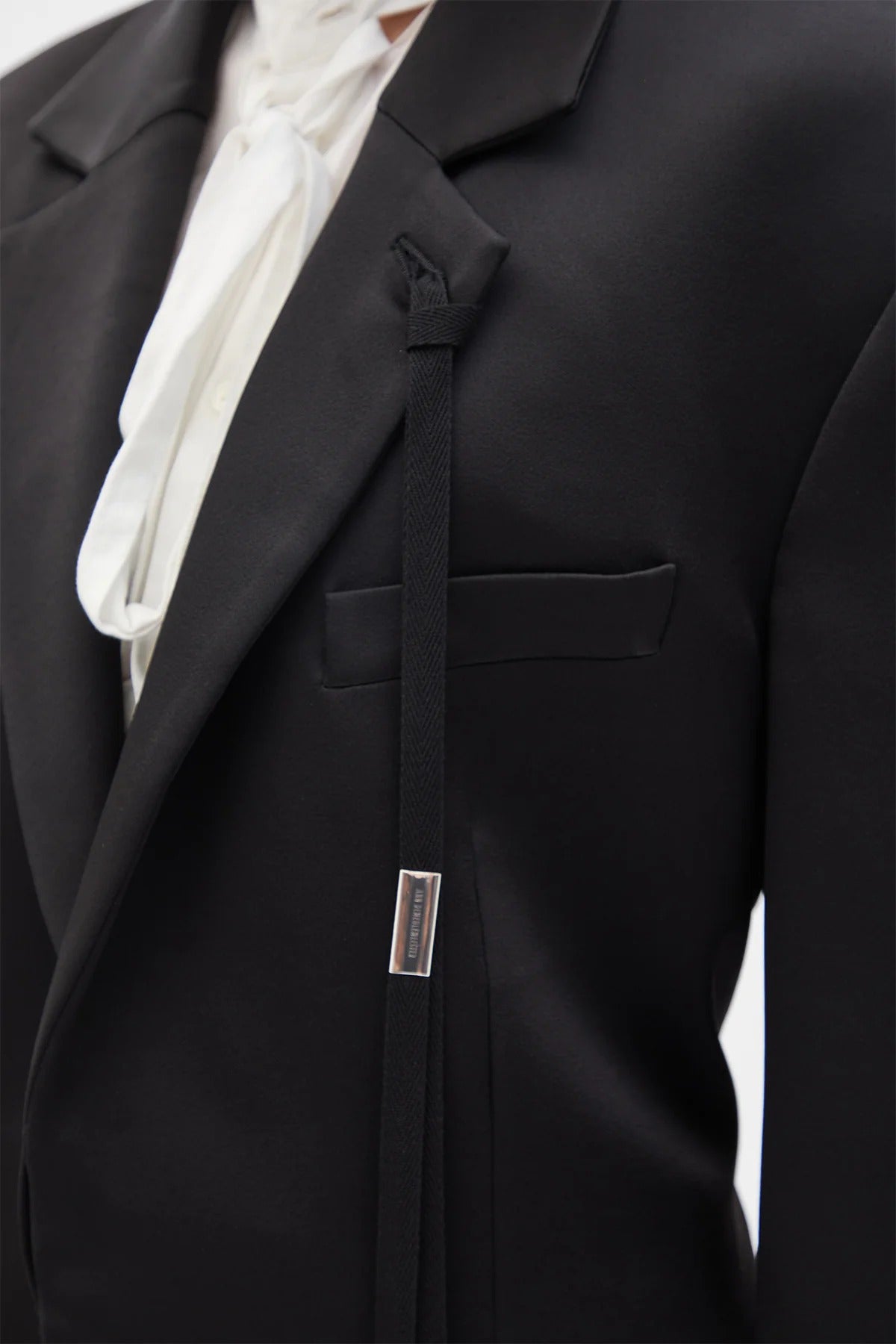 SUSA COMFORT TAILORED JACKET W/ DEVORE' RAMAGE SATIN CONTRAST