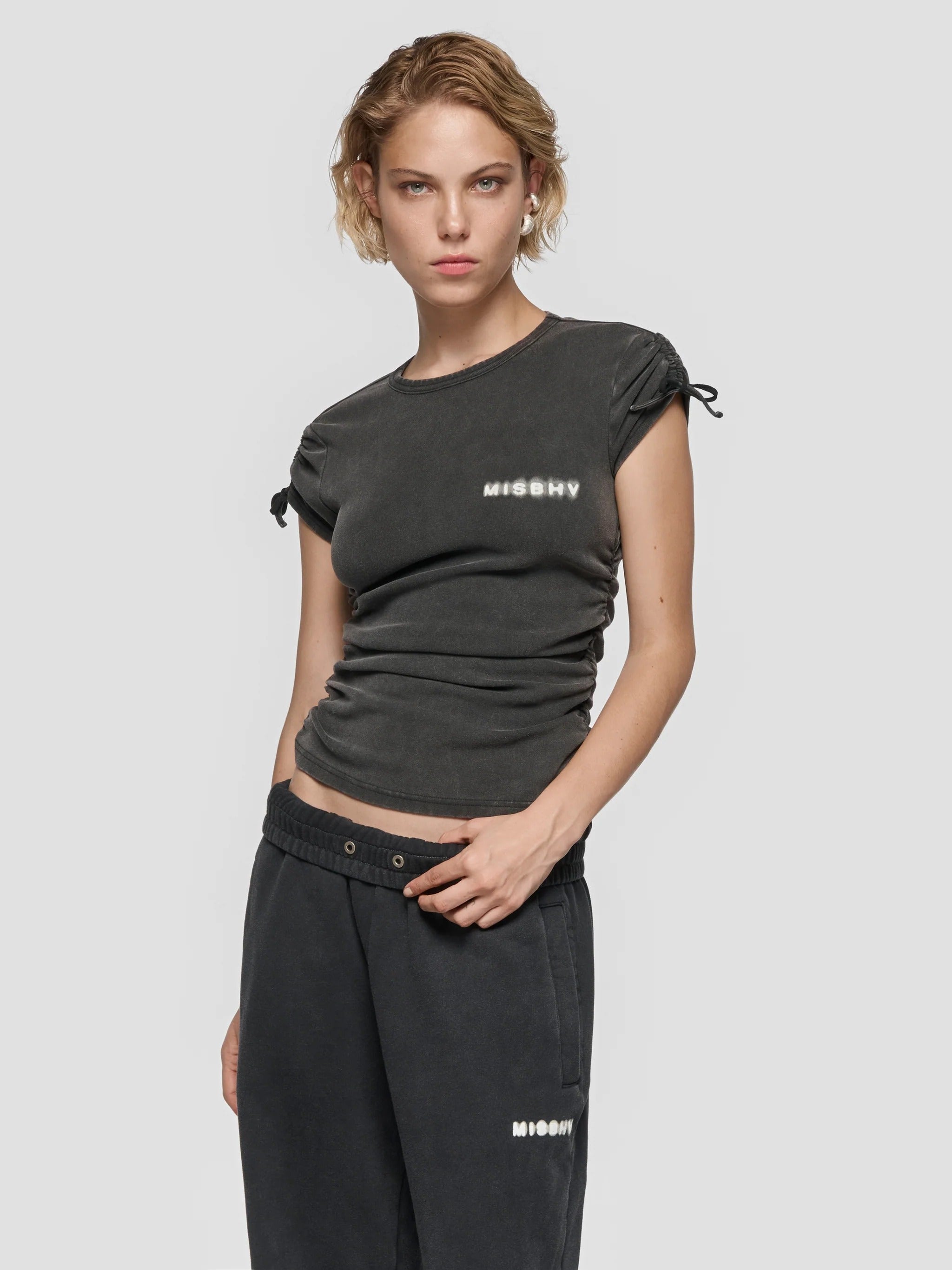 COMMUNITY FITTED T-SHIRT WASHED BLACK