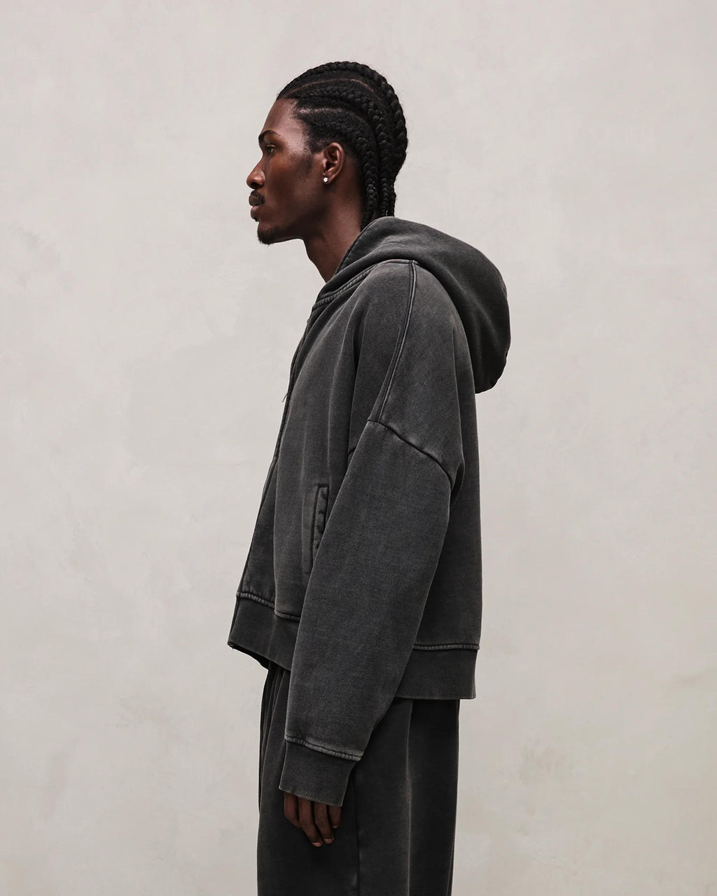 ETERNAL ZIP WASHED BLACK