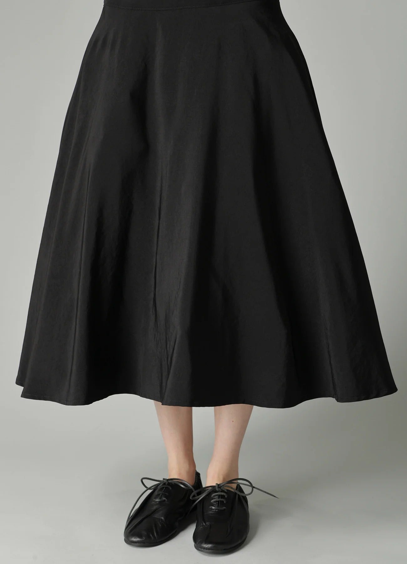 GATHER PETTICOAT SKIRT BLACK