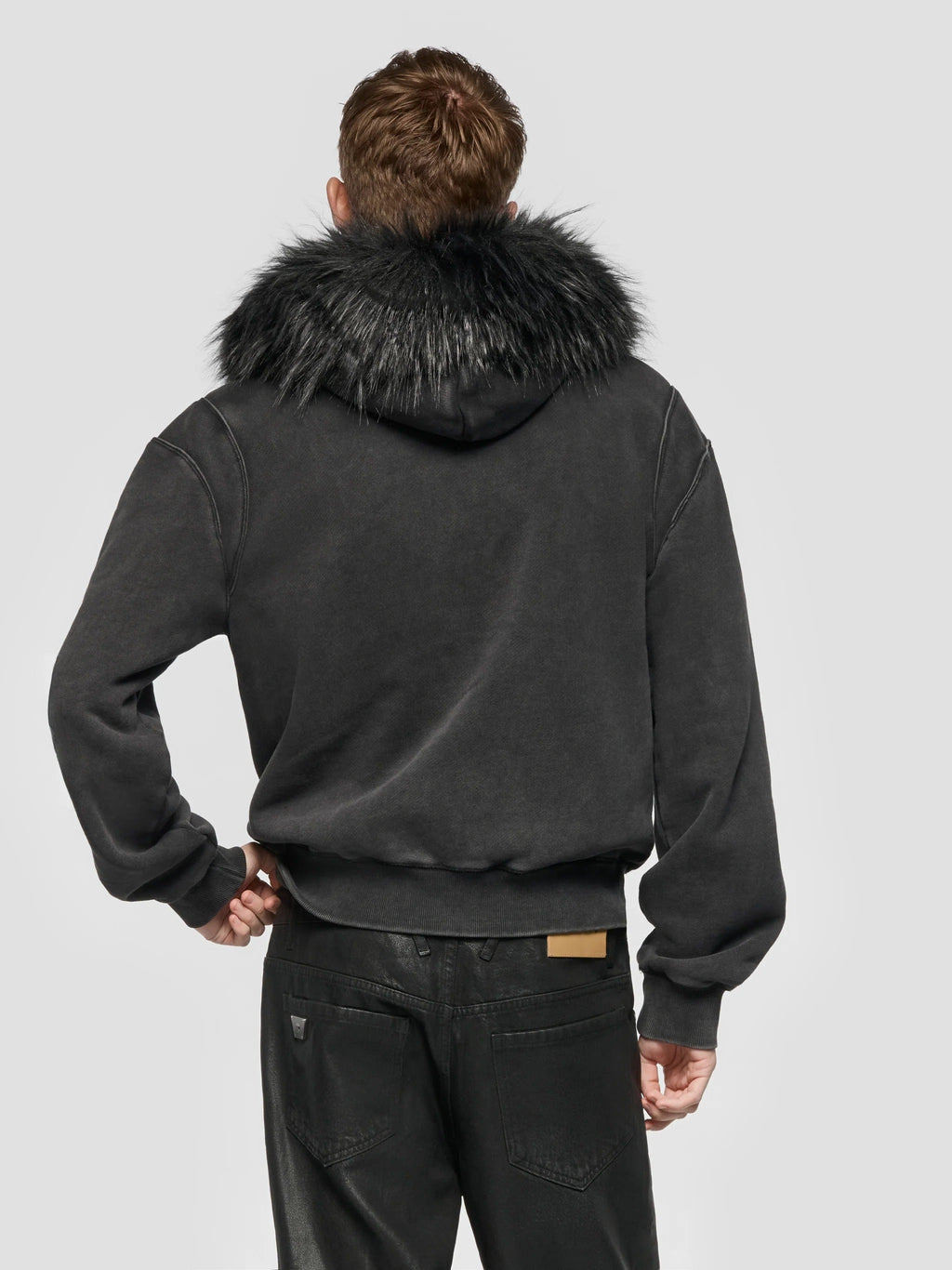 STAR TEDDY FUR HOODIE