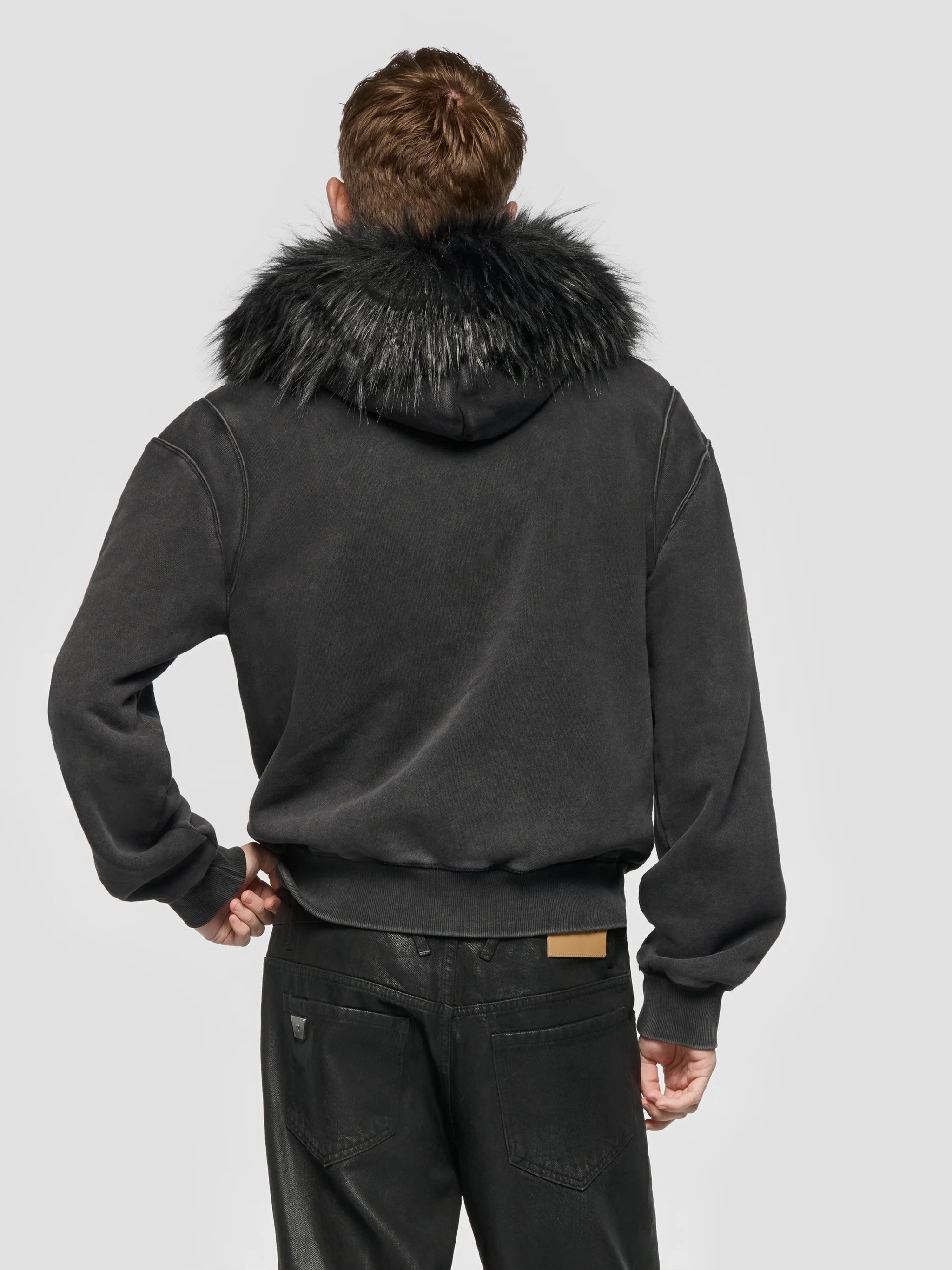 STAR TEDDY FUR HOODIE