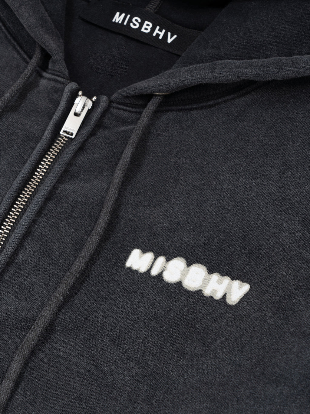 COMMUNITY ZIPPED HOODIE WASHED BLACK