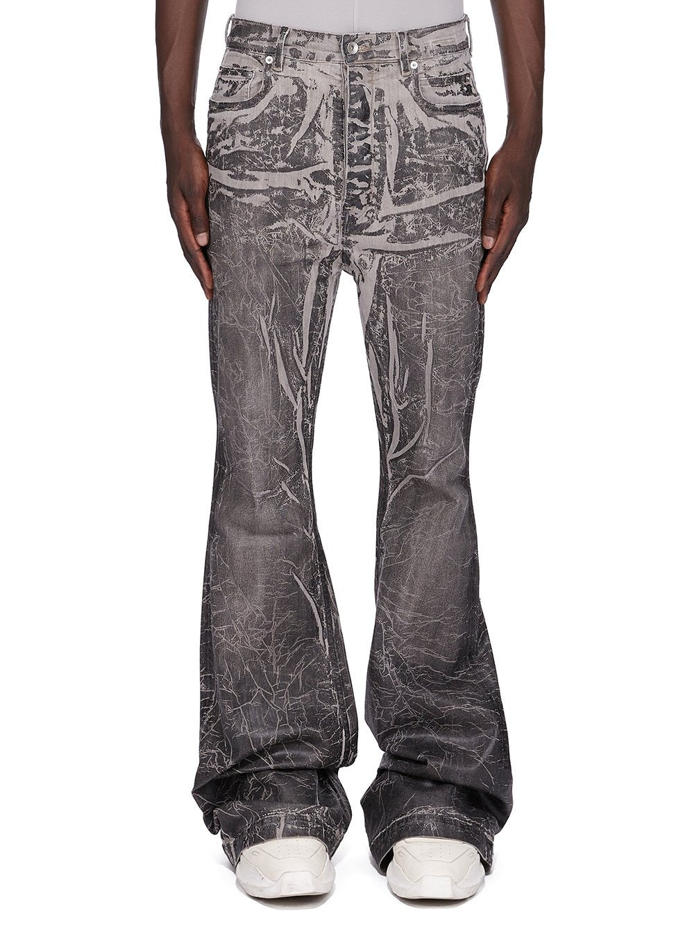 BOLAN BOOTCUT BLACK WASHED FOIL