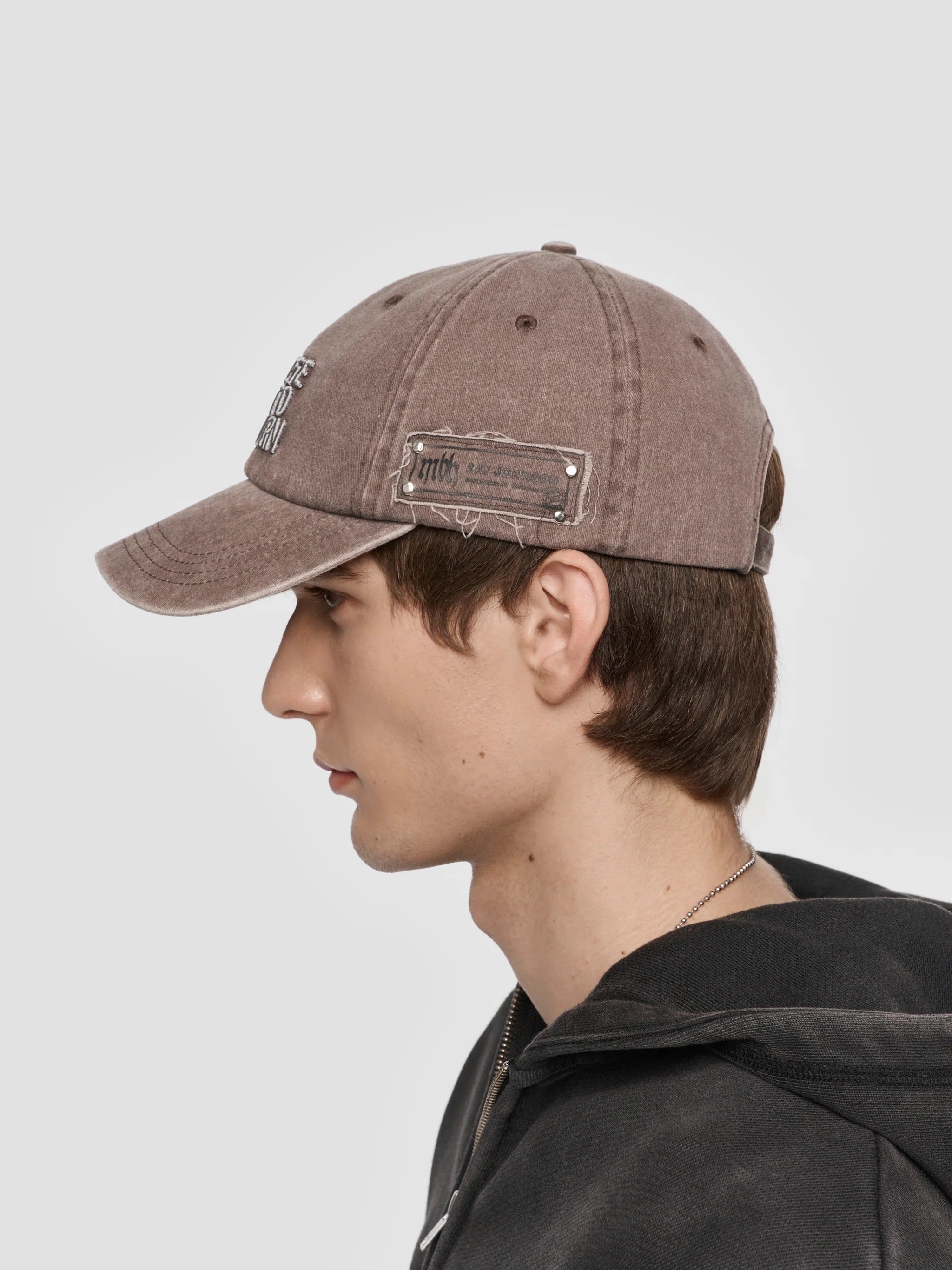 RAY JOHNSON CAP WASHED GREY