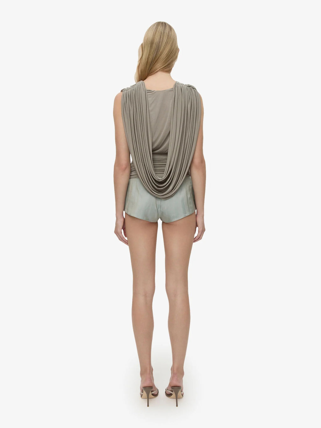 RIPPLE DRAPE TOP SLATE