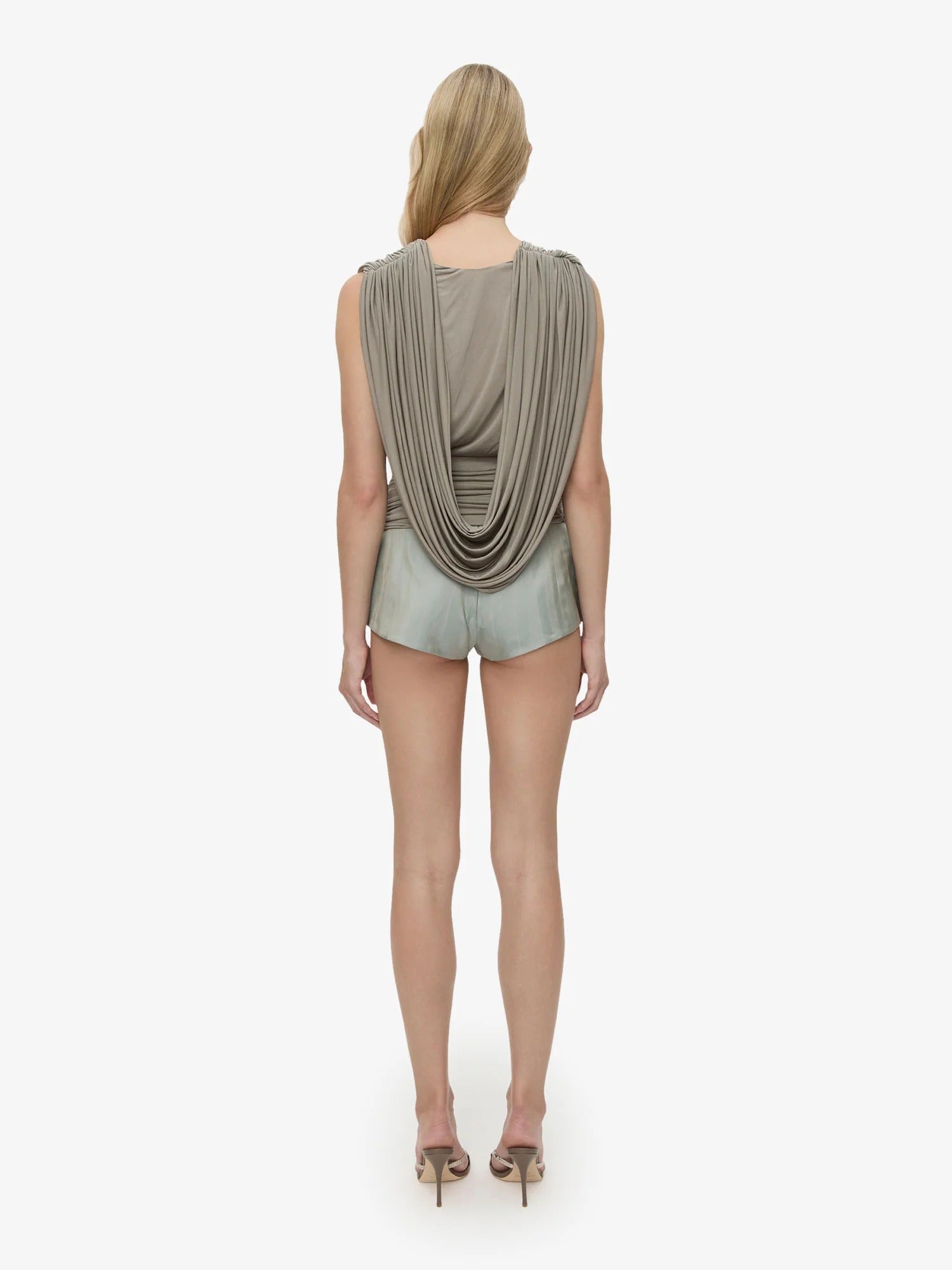RIPPLE DRAPE TOP SLATE