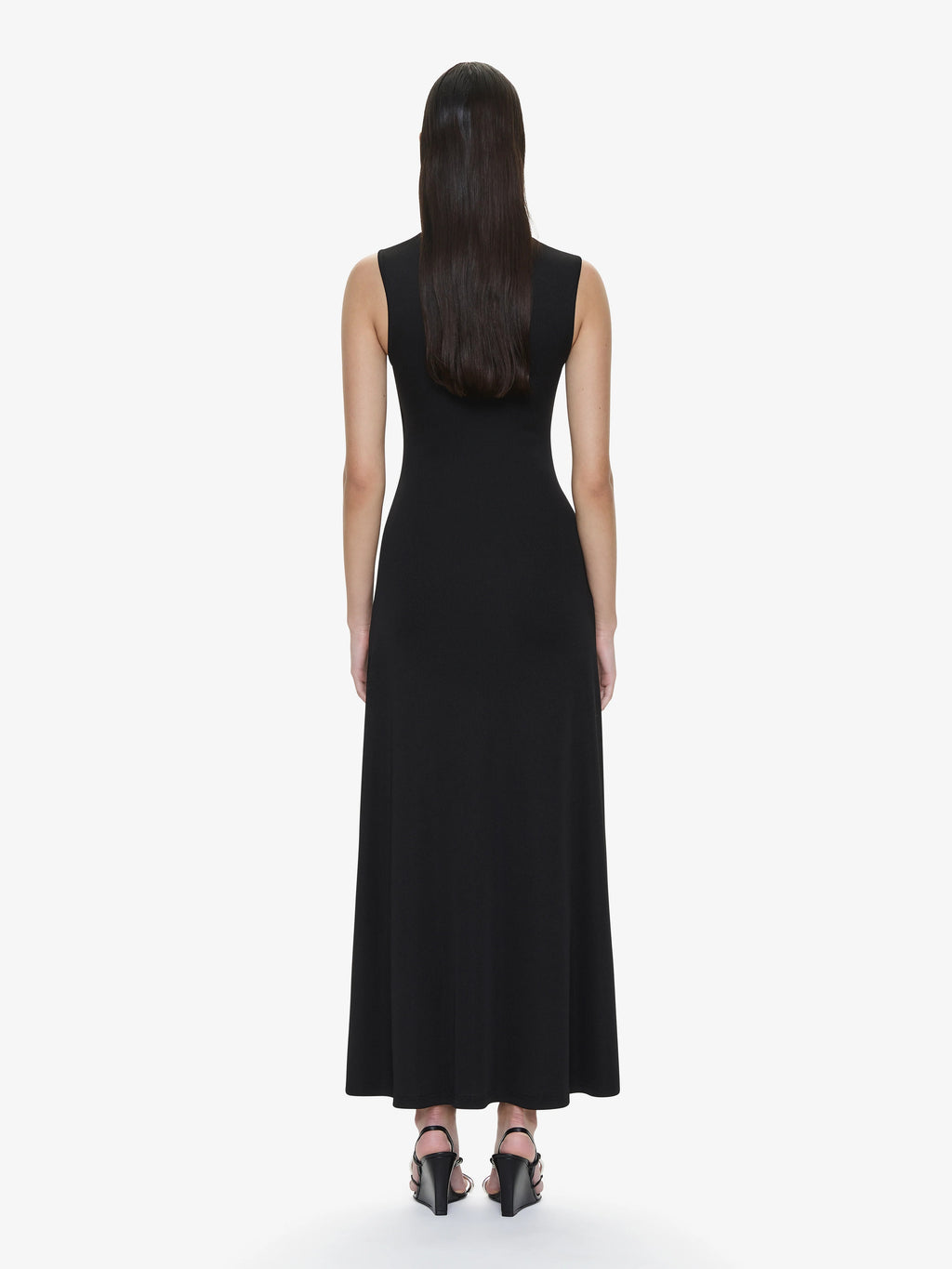 DROPLET CRYSTAL SEPARATION TANK DRESS BLACK