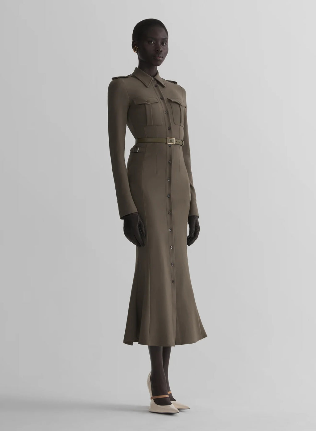 MILITARY SHIRT DRESS MOLE