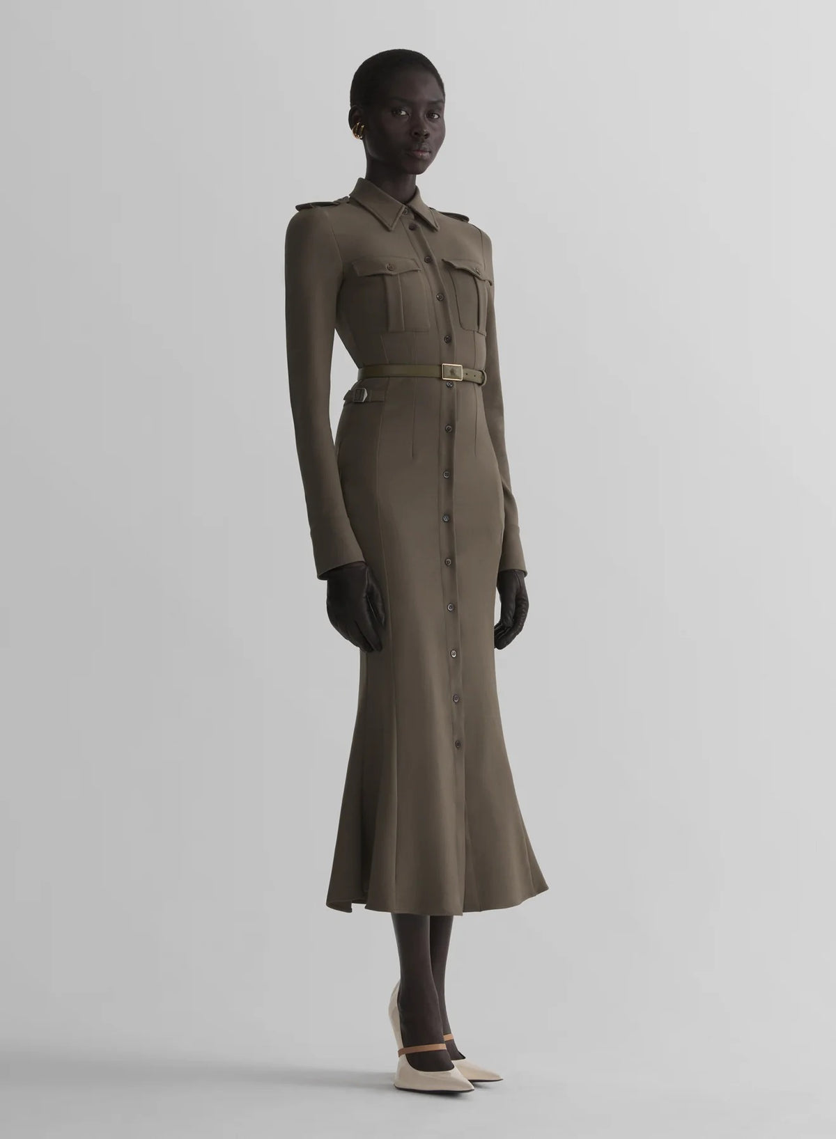 MILITARY SHIRT DRESS MOLE
