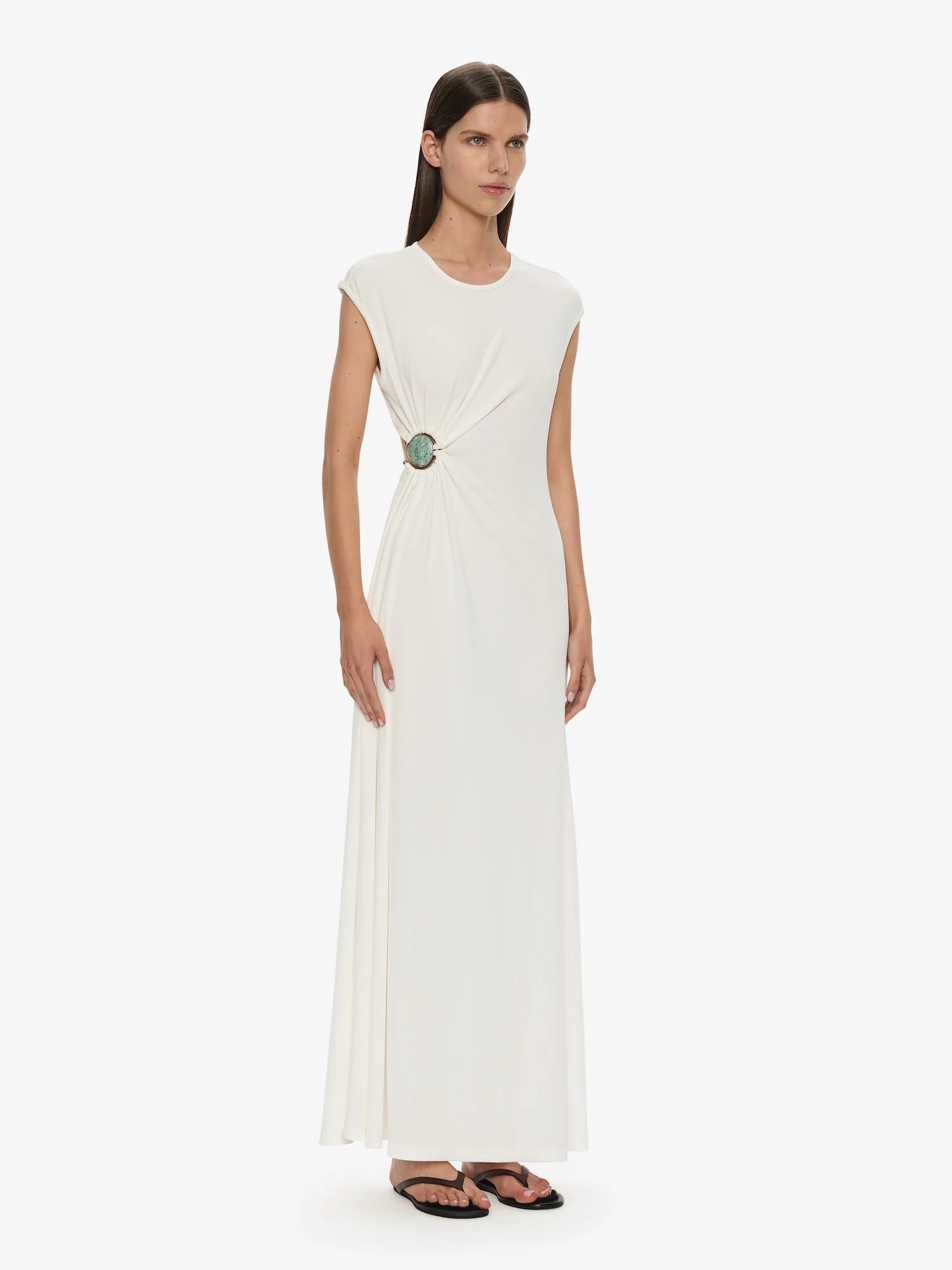 MINERAL STONE RUCHED TANK DRESS