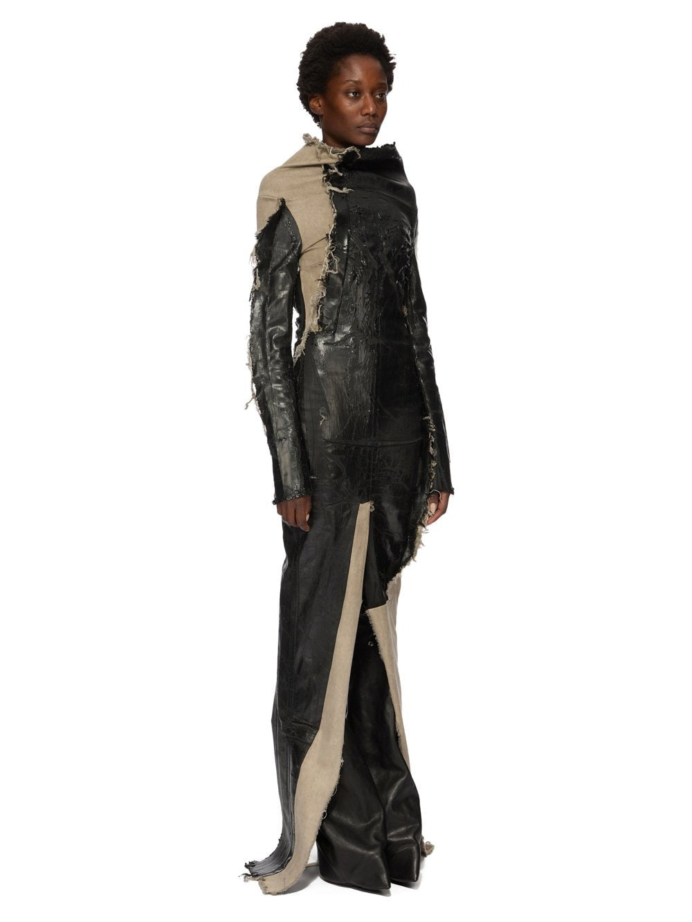 ETNA DRESS BLACK/NATURAL