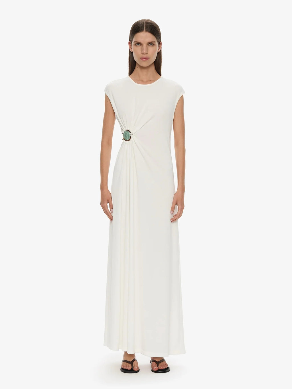 MINERAL STONE RUCHED TANK DRESS