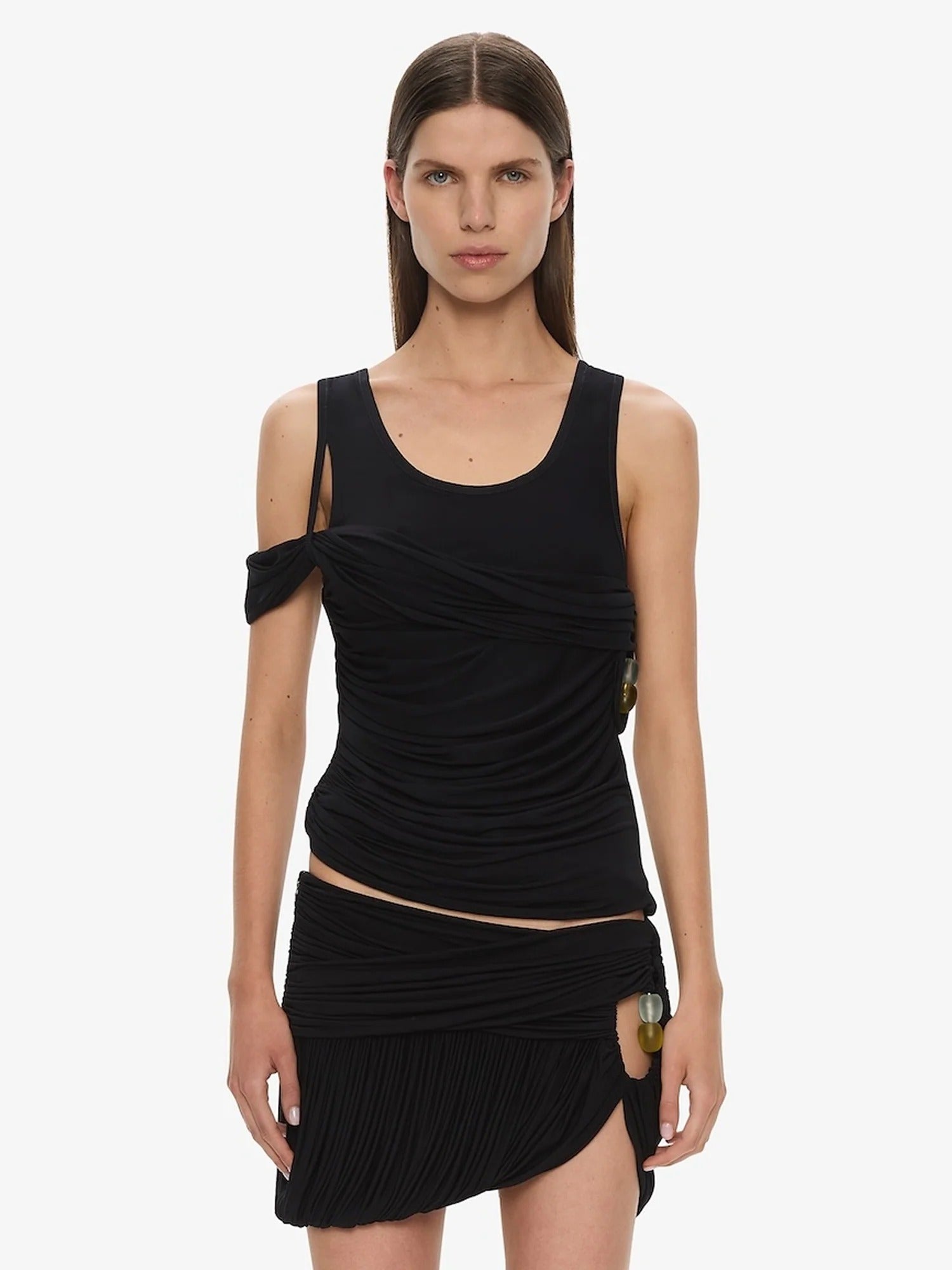 BEACH GLASS SHAWL JERSEY TANK