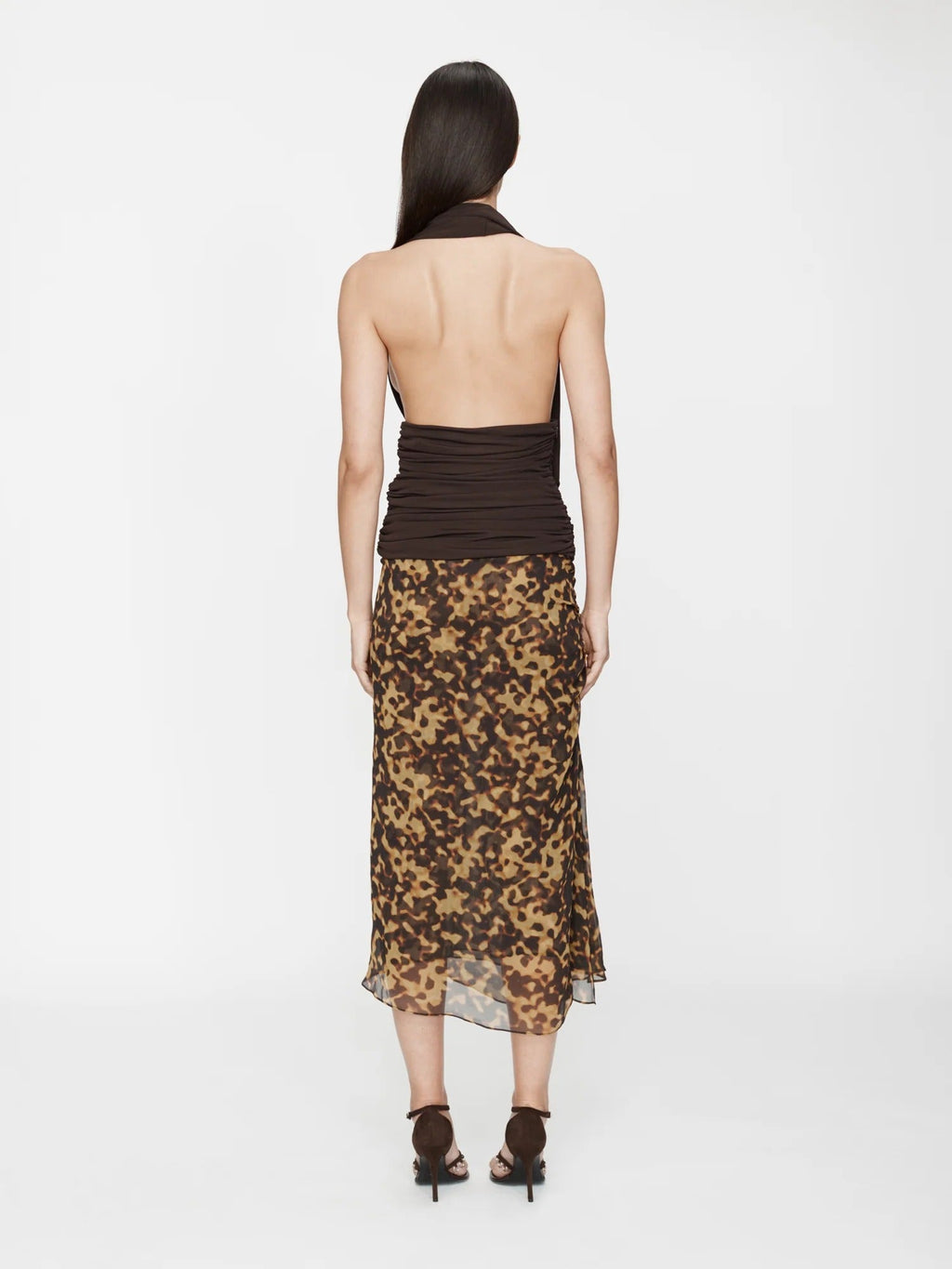 DRAPED CUMMERBUND JERSEY TOP