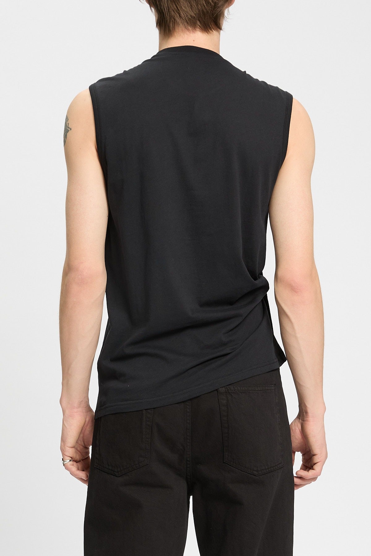 EBERT SLEEVELESS TOP WITH ADJUSTABLE STRAP BLACK