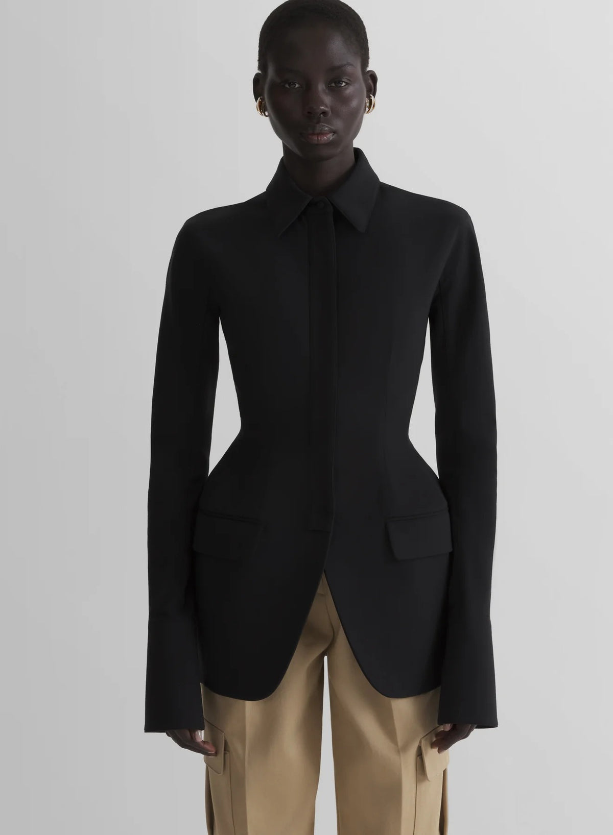 SHIRT JACKET BLACK