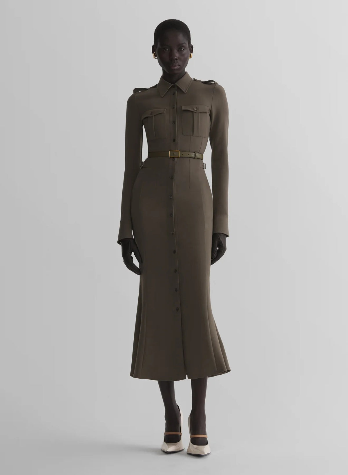 MILITARY SHIRT DRESS MOLE
