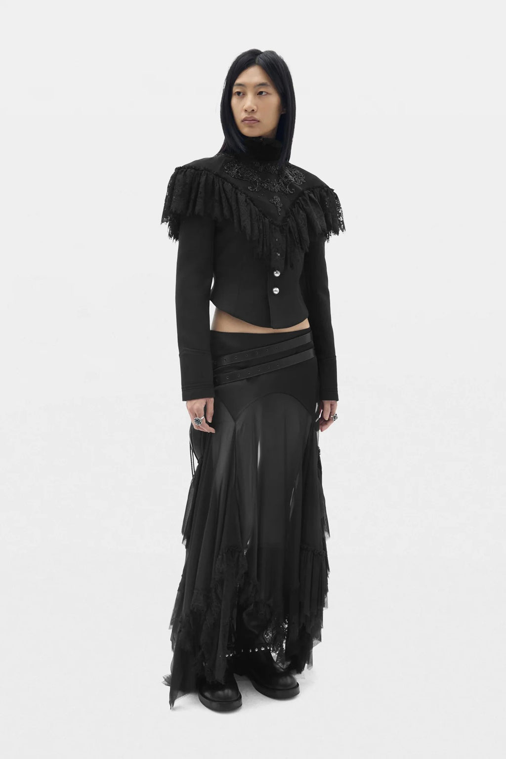 POLINA FITTED MARSINA JACKET BLACK