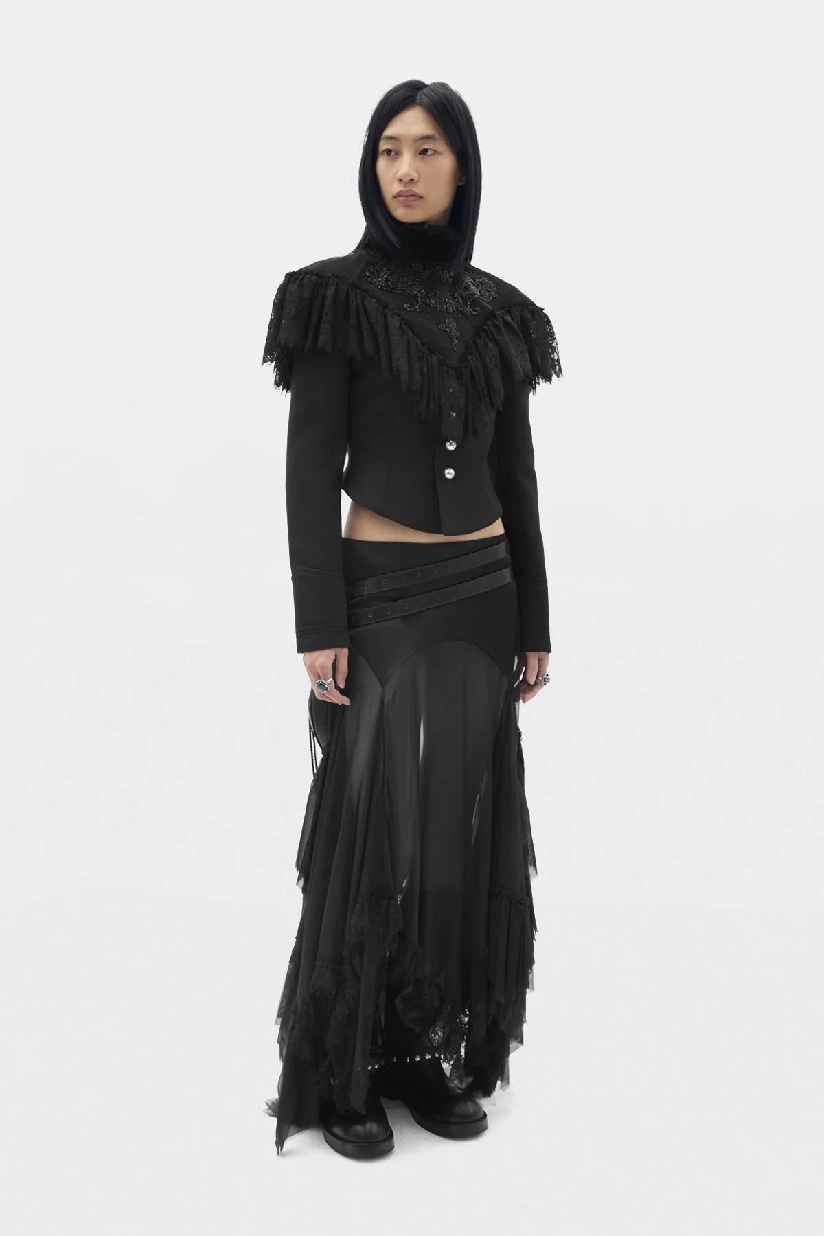 POLINA FITTED MARSINA JACKET BLACK