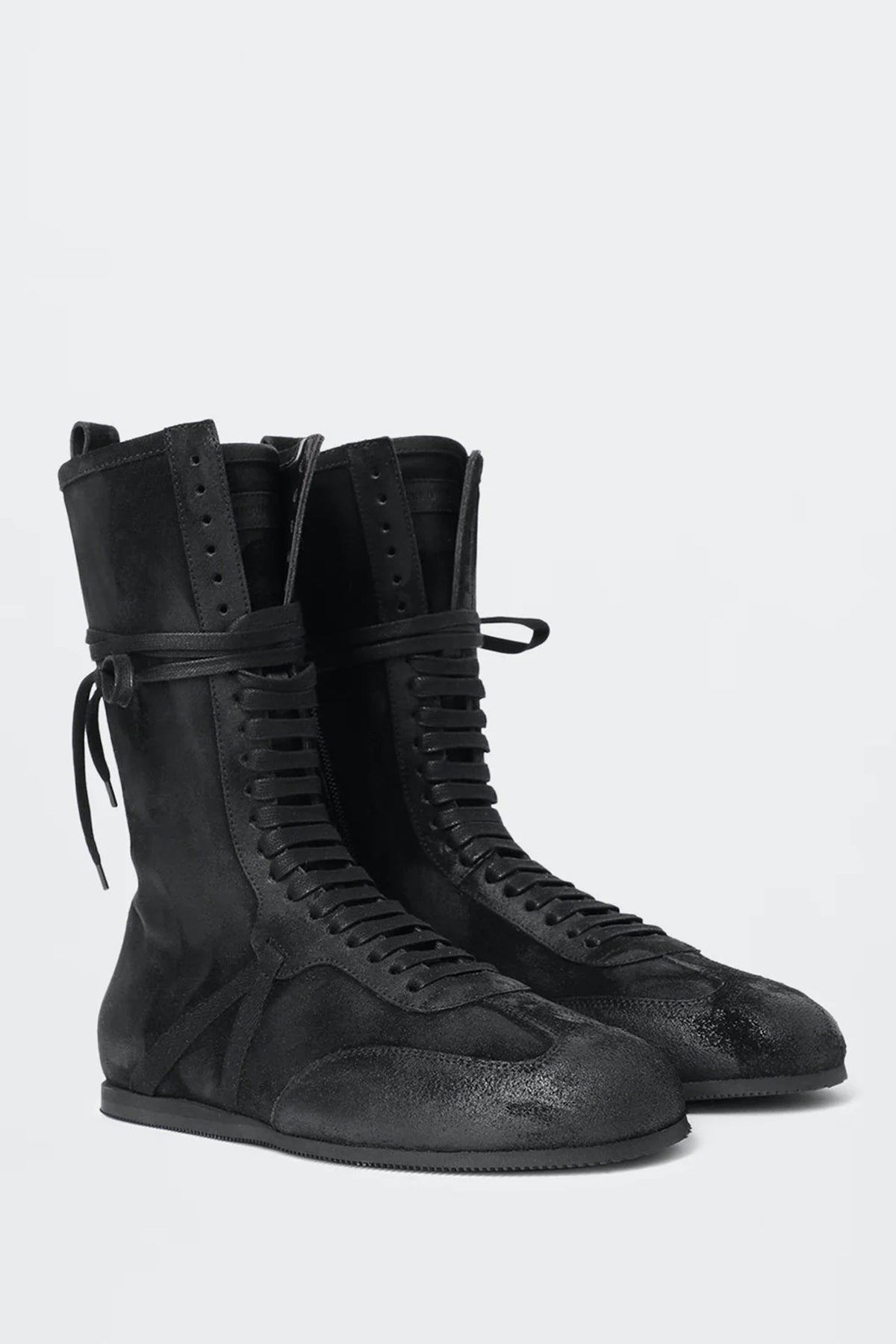 ANN DEMEULEMEESTER - FIDES SOFT HIGH-TOP BOXING SNEAKERS