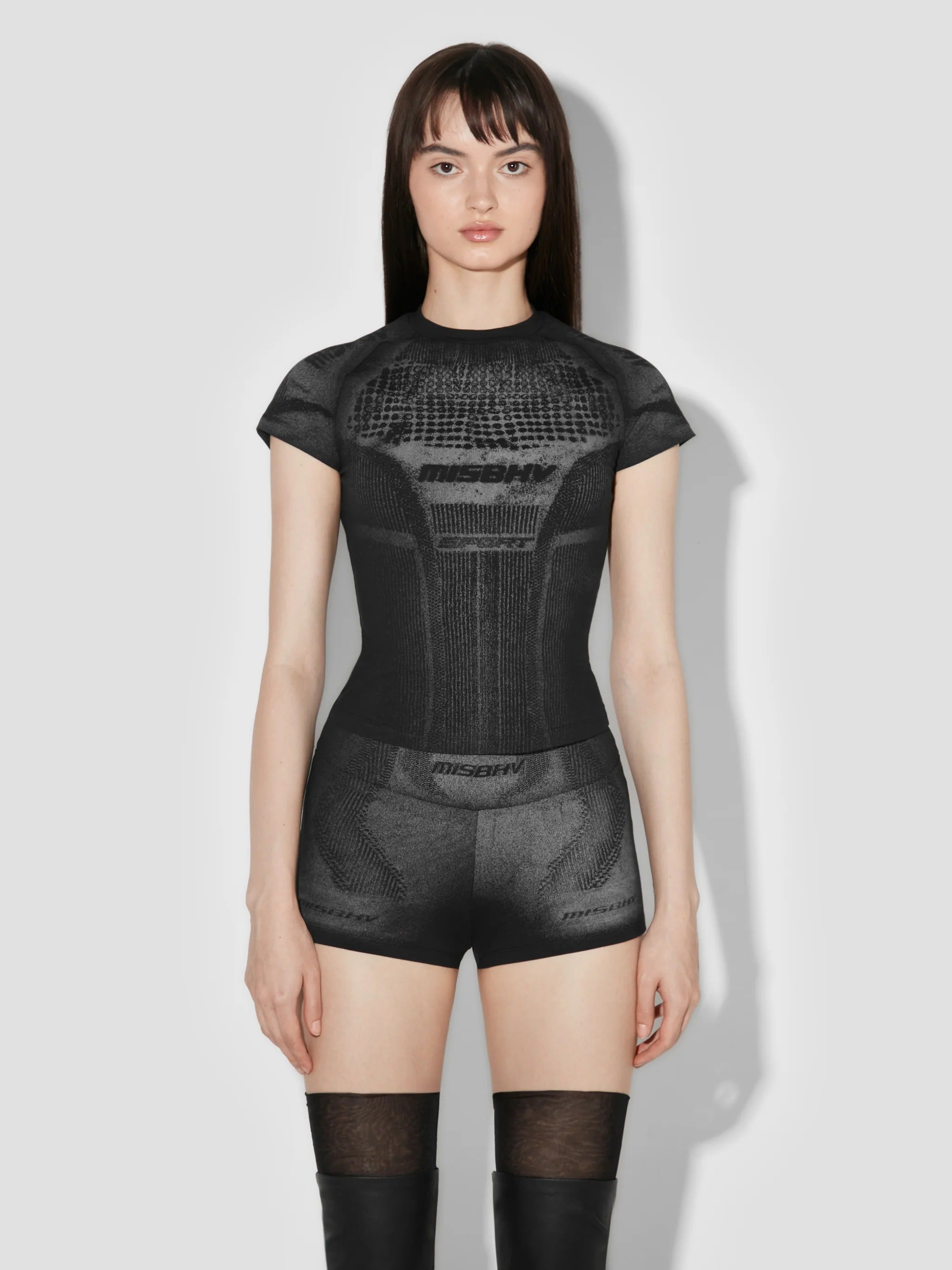 ACTIVE PRINTED T-SHIRT BLACK
