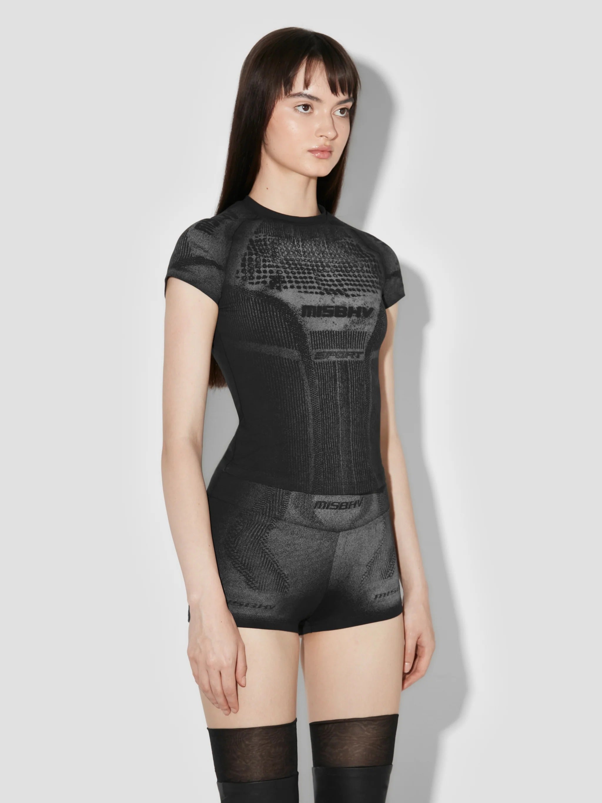 ACTIVE PRINTED T-SHIRT BLACK