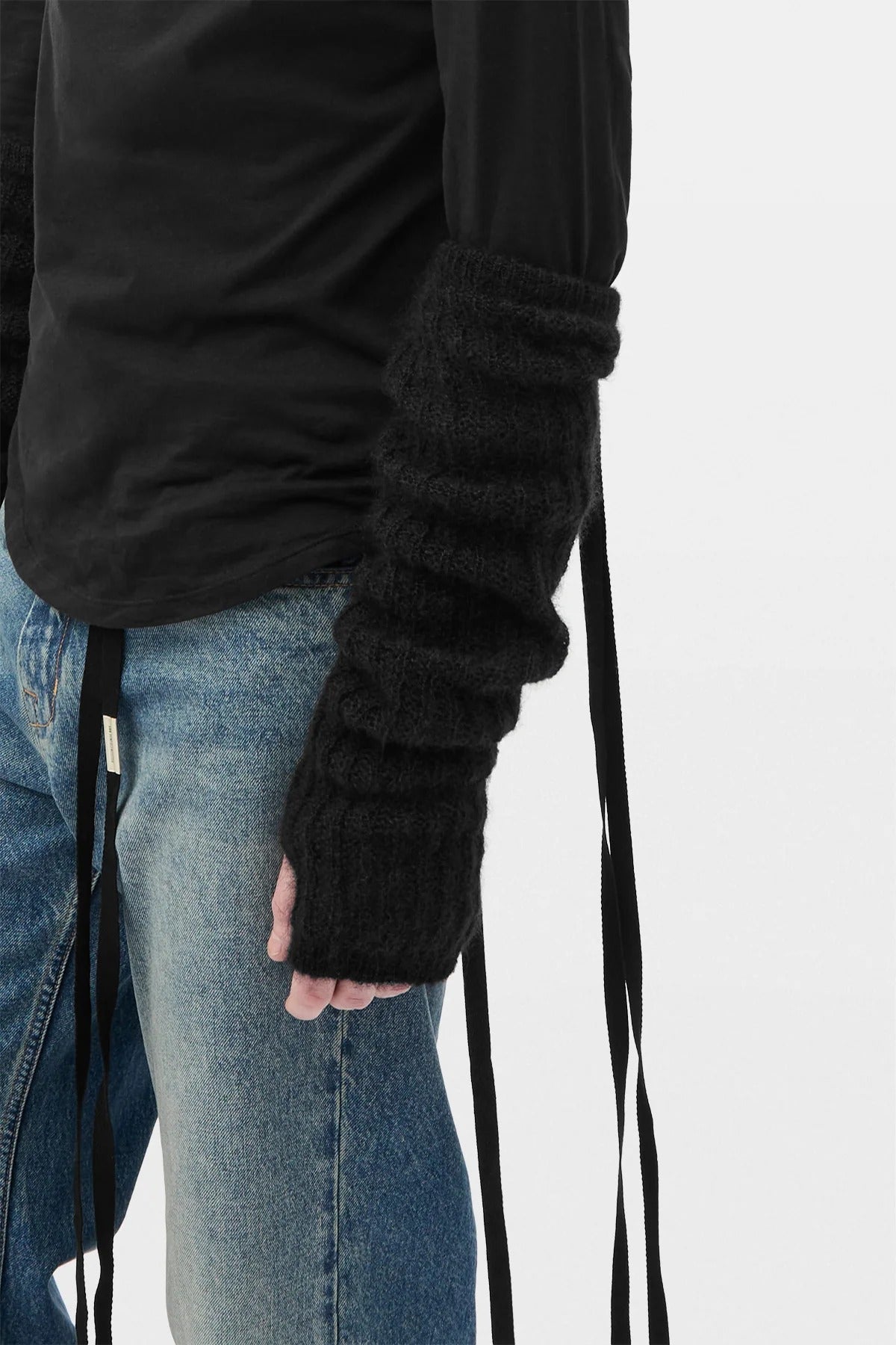 MEA KNITTED GAUNTLETS (PAIR) BRUSHED MOHAIR