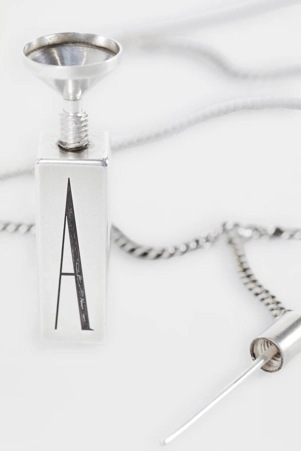 PAULU PERFUME PENDANT NECKLACE ANTIQUE SILVER