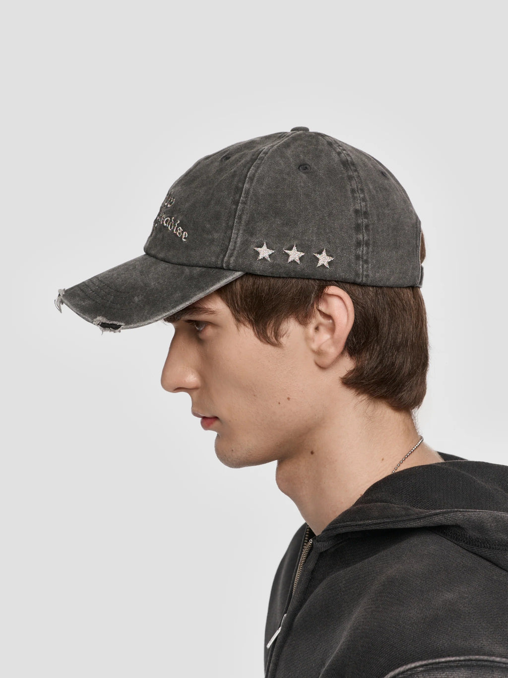 LOST IN PARADISE CAP WASHED BLACK