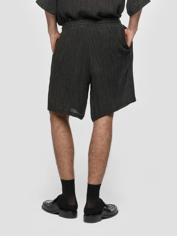 SMILE SHORTS WASHED BLACK