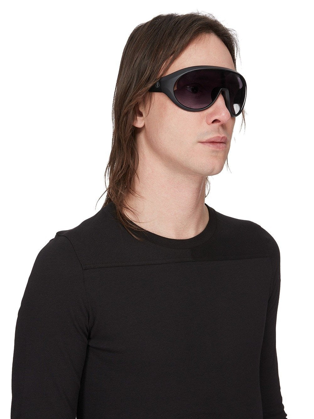 SUNGLASSES BLACK TEMPLE BLACK LENS