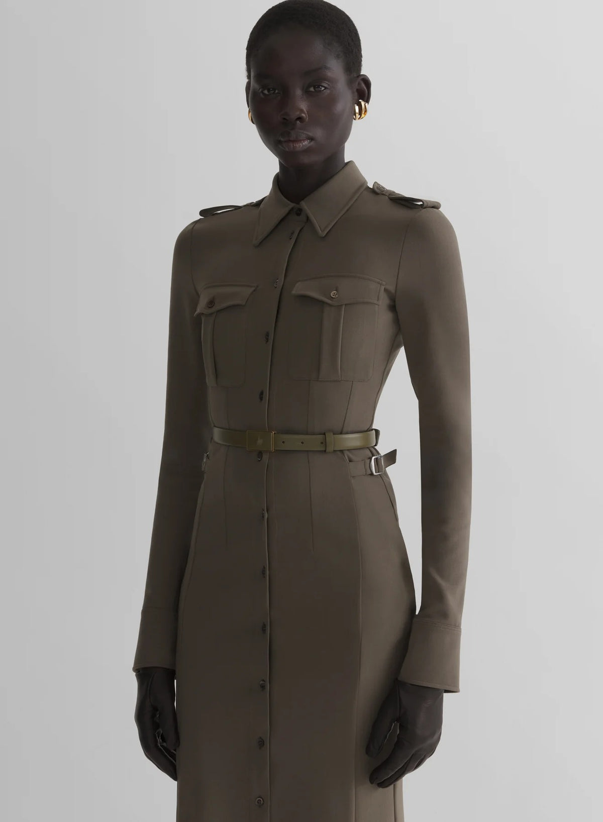 MILITARY SHIRT DRESS MOLE