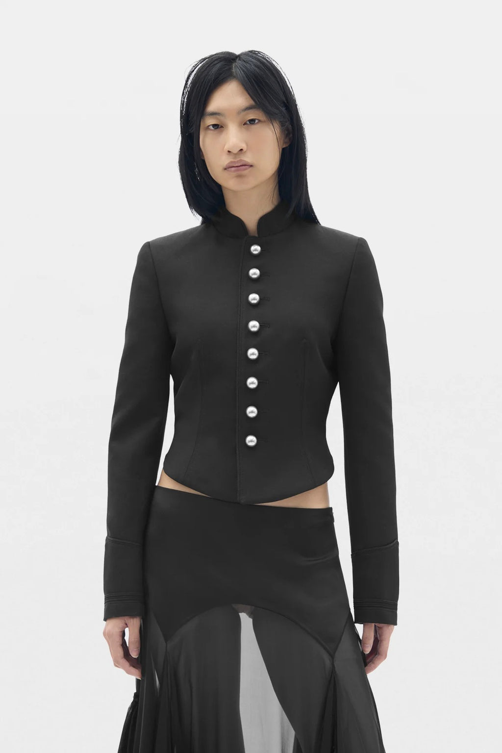 POLINA FITTED MARSINA JACKET BLACK