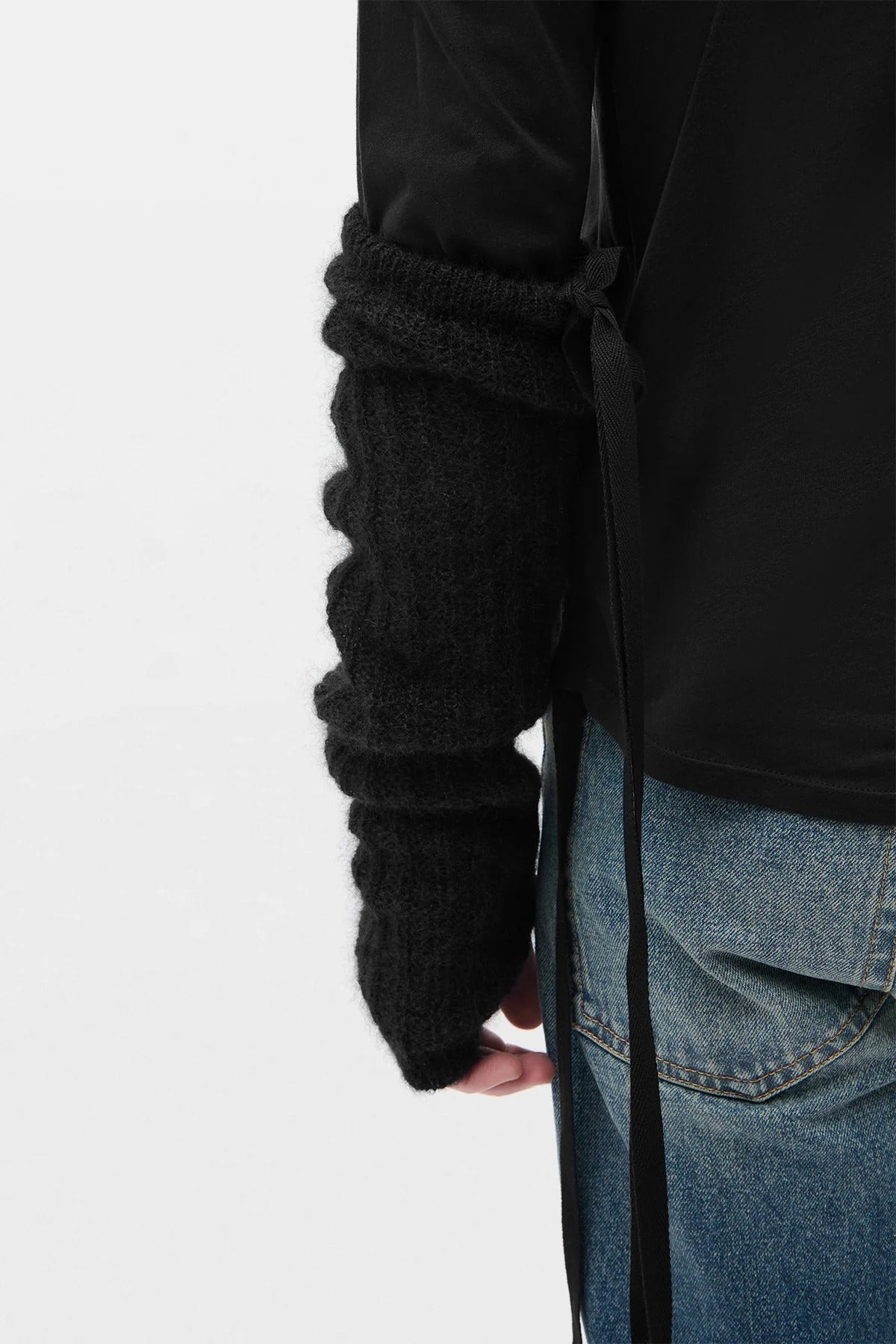 MEA KNITTED GAUNTLETS (PAIR) BRUSHED MOHAIR