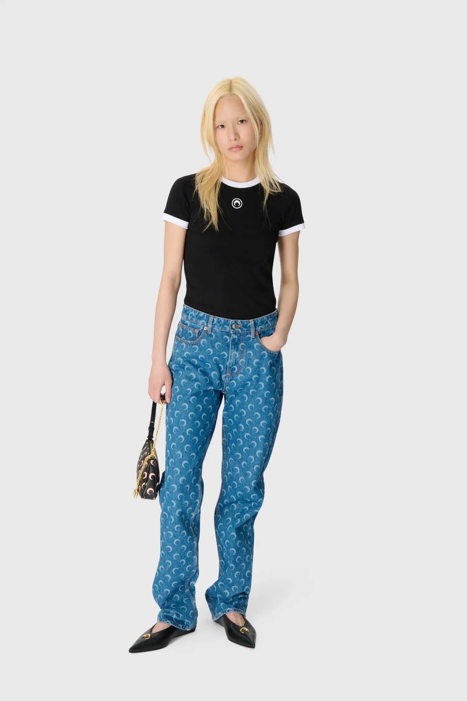 DENIM STRAIGHT JEANS LIGHT BLUE