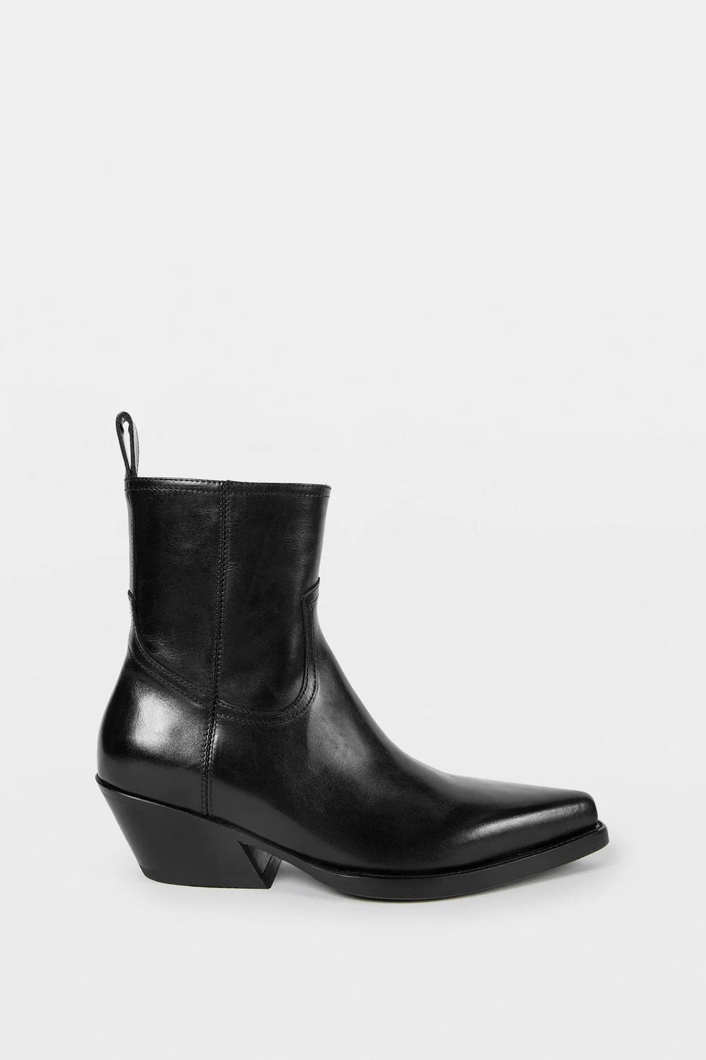 IMME POINTY ANKLE BOOTS BLACK