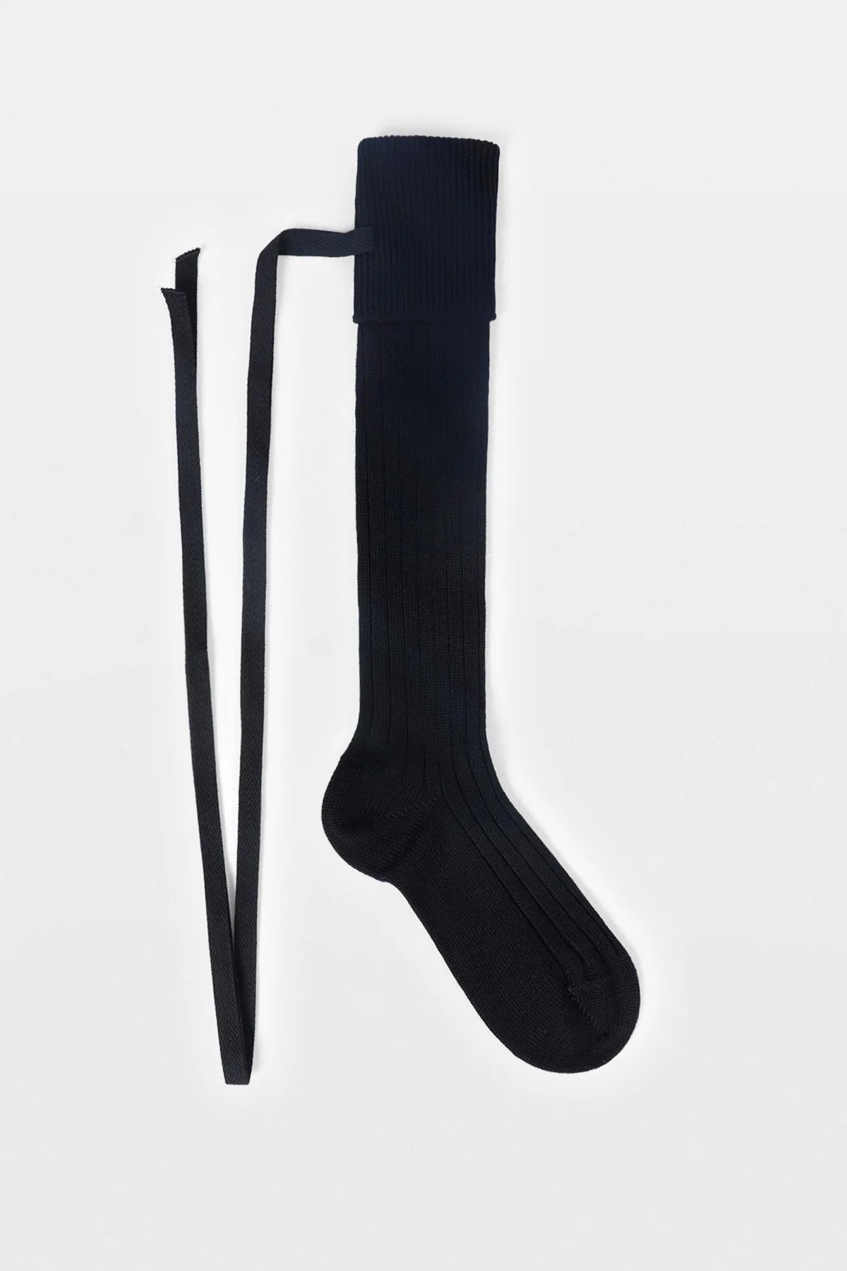 JOST KNEE-HIGH SOCKS WITH RIBBON DETAIL (PAIR) BLACK