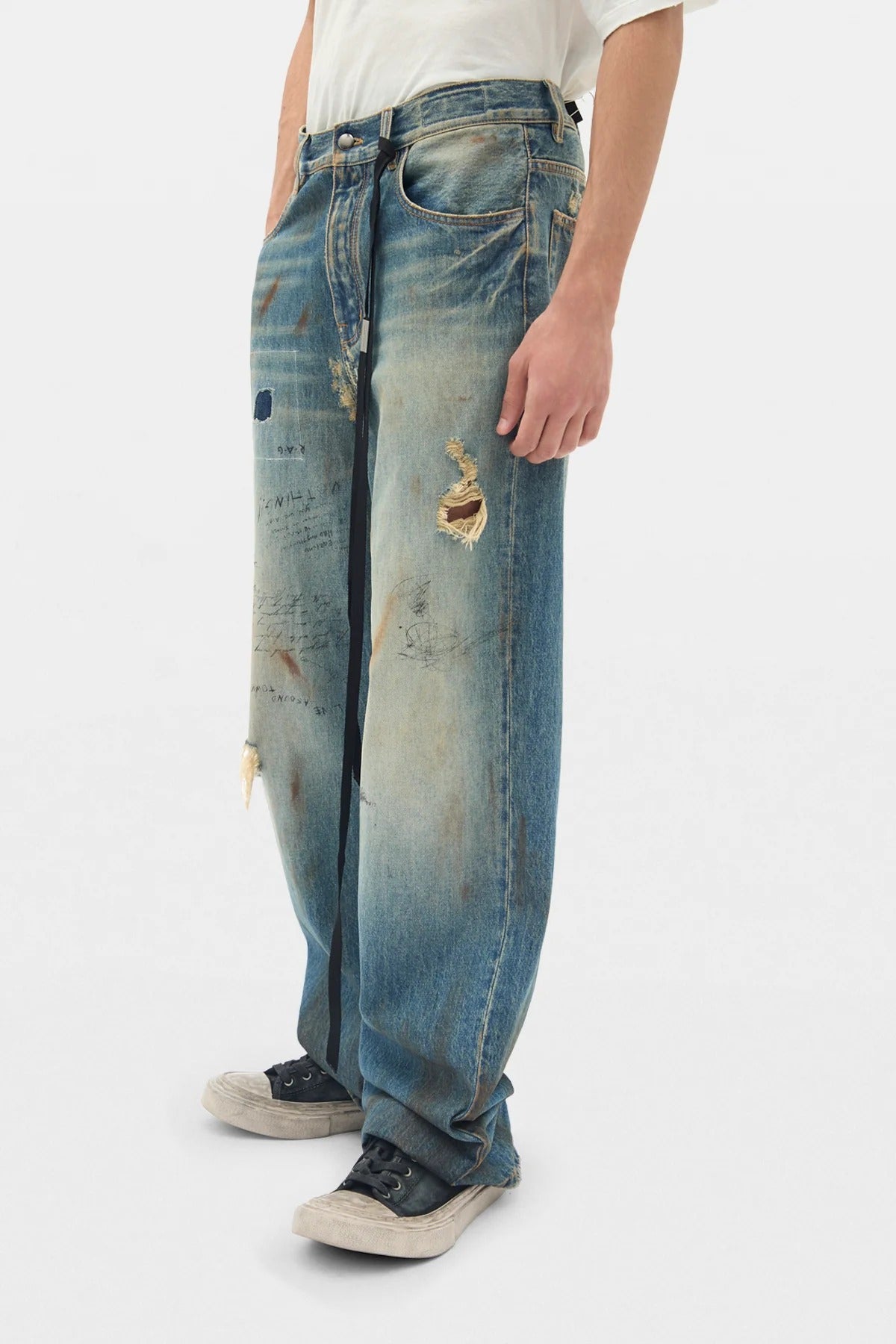 EVAN 5-POCKETS TROUSERS VINTAGE BLUE