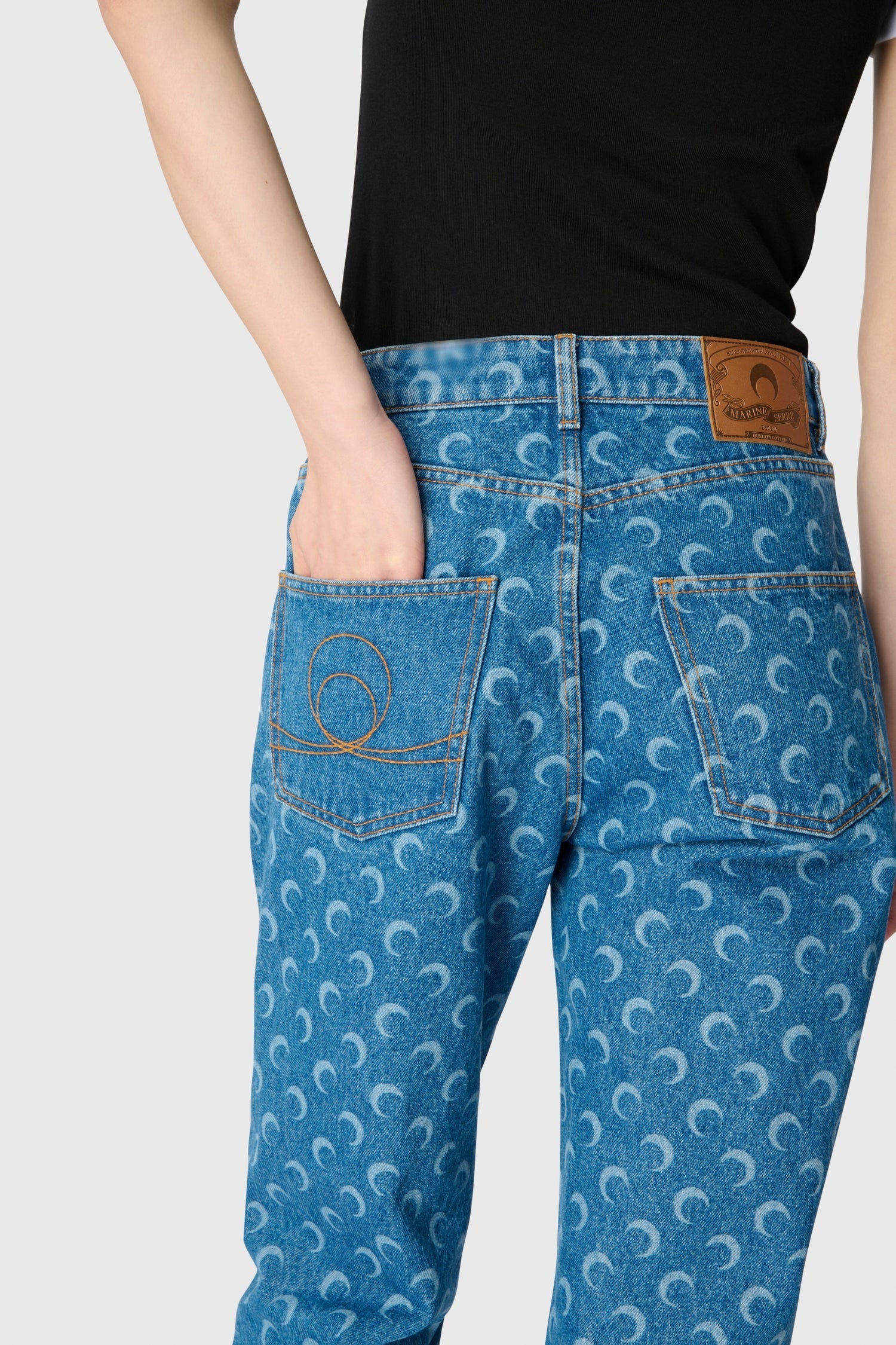 DENIM STRAIGHT JEANS LIGHT BLUE