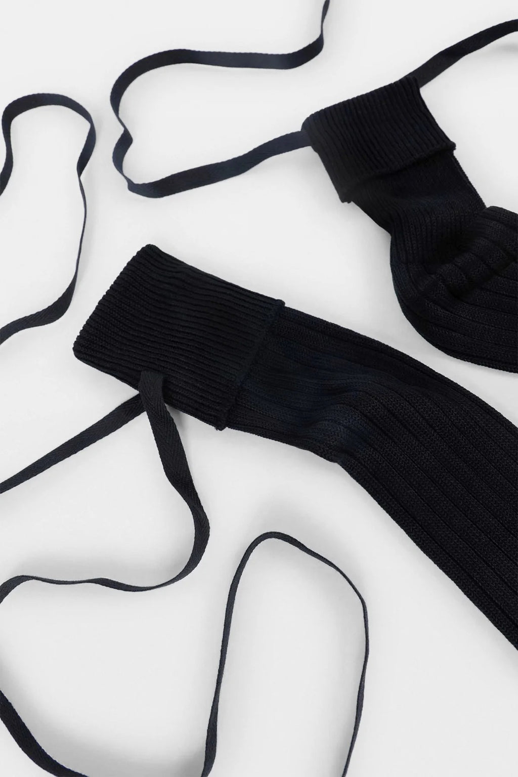 JOST KNEE-HIGH SOCKS WITH RIBBON DETAIL (PAIR) BLACK