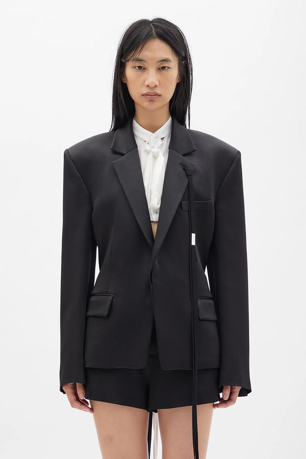 SUSA COMFORT TAILORED JACKET W/ DEVORE' RAMAGE SATIN CONTRAST