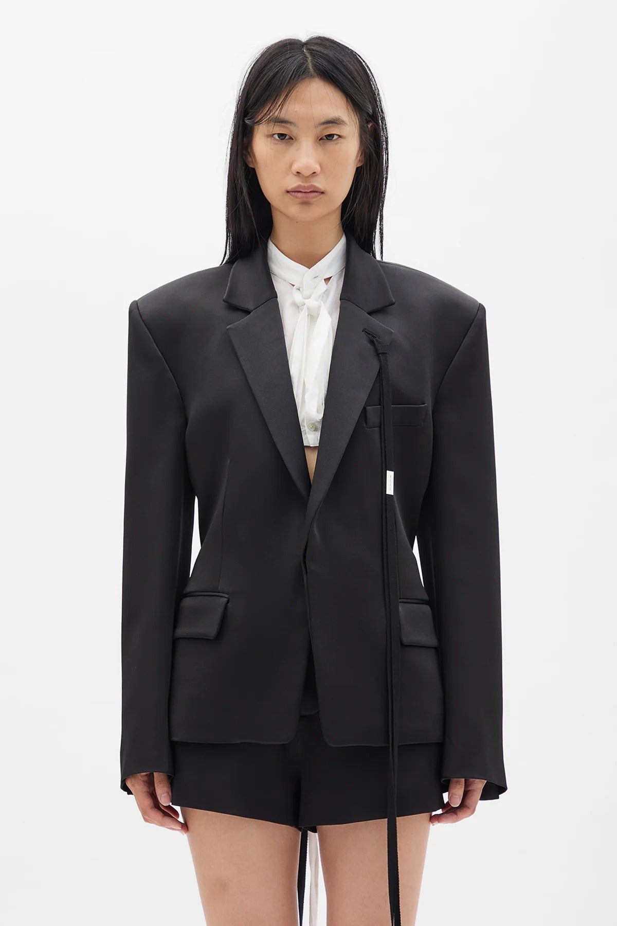 SUSA COMFORT TAILORED JACKET W/ DEVORE' RAMAGE SATIN CONTRAST